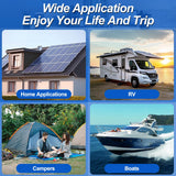 ZLPOWER 6000W Inverter Charger 24 Vdc and 240 Vac Input 120V/240V AC Output Split Phase Low Frequency Peak 18000w Pure Sine Wave Inverter for RV Trailer Camper Home Boat