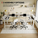 71" L Shaped Standing Desk with 4 Drawers, Height Adjustable Stand up Desk, Corner Gaming Desk with Monitor Stand