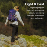 Osprey Tempest 26L Women's Lightweight Hiking Backpack - Daypack for Travel & Camping, Deep Fig/Hotspot Pink