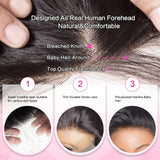 Aaliweya Closure Wigs Human Hair 5x5 HD Lace Closure Wig for Women Glueless Body Wave Lace Front Wig 180% Density Pre Plucked Super Soft Full and Thick Black Color 36inch