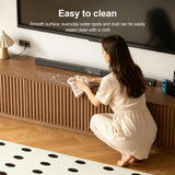 NessCarsti 86.61" Fluted TV Stand, Mid-Century Modern Wooden Media Console