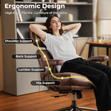 ovios Ergonomic Office Chair High Back Comfy Executive Chair, Dark Brown