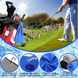Batiyeer Golf Towels Bulk for Bags 16'' x 24'' Microfiber Waffle Pattern Golf Towels Trifold (Blue, Black, Gray,30 Pcs)