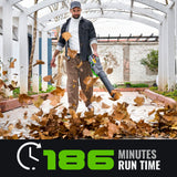 NovorikX Electric Leaf Blower, 810 CFM Variable-Speed, 60-Volt Lithium-ion Cordless Leaf Blower with 5.0Ah Battery and Charger Included, Powerful for Yard Cleaning