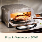 Indoor Pizza Oven – Bake 12” Pizzas in Minutes – Portable Countertop Pizza Oven – Stainless Steel Cuisinart