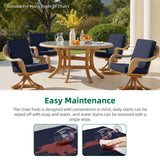 Chair Cushions Set of 2,20x20x3 Outdoor Seat Cushions for Patio Furniture