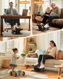 YOSUDA Under Desk Elliptical Electric,Ellipse Leg Exerciser for Seniors,Fully Assembled Seated Pedal Exerciser with Remote Control with Free Footstraps & 10 Adjustable Speeds YOSUDA