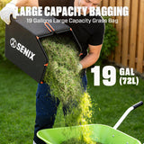 SENIX Gas Lawn Mower, 22" Self Propelled Gas Powered Lawnmower with 170cc OHV 4-Cycle Engine, 3-in-1 Walk-Behind Push Lawn Mower, 6-Position Height Adjustment
