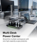 Plugable Surge Protector Power Strip with USB and 12 AC Outlets