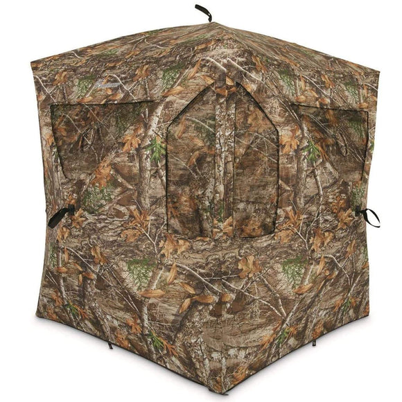 Ameristep Brickhouse Hunting Blind | 3-Person Ground Blind in Mossy Oak Break-Up Country, One Size Ameristep