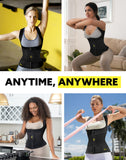 HOT SHAPERS Cami Hot Waist Cincher with Waist Trainer – Hourglass Essentials, Neoprene Vest for Full-Body Sculpting, Sweat Enhancement & Core Support Black