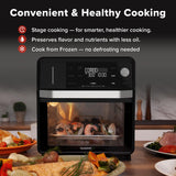 Nuwave PFAS-Free Steam Oven & Air Fryer, All-in-One Convection Cooker with Precision Steam Control, Toast, Air Fry, Sous Vide