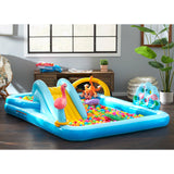 96" x 78" x 28" Inflatable Jungle Adventure Play Center Spray Kiddie Pool for Ages 2 and Up Intex