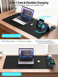 Mouse Pad with Magnetic Wireless Charger & Adjustable Phone Stand