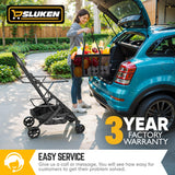 Folding Shopping Cart with Wheels, 75Lbs Collapsible Grocery Cart with Removable Basket & Universal Wheels Keoslpy