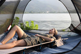 MARCHWAY Ultralight Folding Tent Camping Cot Bed, Portable Compact for Outdoor Travel, Base Camp, Hiking, Mountaineering, Lightweight Backpacking (Grey)