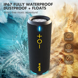 W-KING Bluetooth Speaker, IPX7 Waterproof Portable Speaker Bluetooth Wireless Loud with Dual Voice Coil, Customized EQ APP/Deep Bass, 40W 360° Sound Outdoor Shower Speaker, Party Lights/V5.3/TF/AUX W-KING