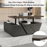 Adjustable Executive Desk - Luxury L Shaped Desk with Drawers, Large Table with File Cabinets