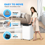 Humhold 12000 BTU Portable Air Conditioners with Remote Control, 3-in-1 Free Standing Cooling AC Unit with Fan & Dehumidifier, Cools Room up to 500 sq.ft, Smart/Sleep Mode,3 Speed,24H Timer,Window Kit