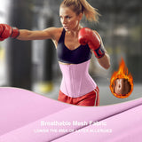 SHAPERX Waist Trainer for Women Underbust Corset Shapewear Tummy Control Workout Waist Cincher Body Shaper Zipper and Hooks, SZ7310-Pink-XL