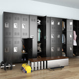OPTYMIRA 72" Tall Employee Locker with 3 Doors,Steel Sports School Locker
