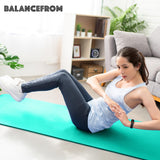 BalanceFrom All-Purpose 1-Inch Extra Thick High Density Anti-Tear Exercise Yoga Mat with Carrying Strap (Green) BalanceFrom
