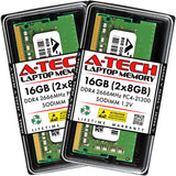 A-Tech DDR4 RAM 16GB Kit (2x8GB) 2666MHz PC4-21300 SODIMM Laptop Memory
