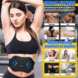 WZREZ FDA Cleared ABS Stimulator Muscle Toner, Ab Machine, Fitness Workout Equipment for Women and Men (Black Blue)