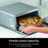 Ninja Air Fryer Toaster Oven Combo | 8-in-1 Functionality | Flip Up & Away for Storage Space | Air Fry Basket, Sheet Pan, Wire Rack & Removable Crumb Tray |1800 Watt | Stainless Steel | SP151