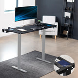 VIVO Electric 60 x 30 inch Standing Desk with Concealed Cable Trays and Full-Size Mouse Pad