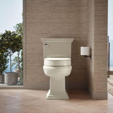 KOHLER 25875-96 Hyten 3" Height, Elevated Soft Close Elongated Toilet Seat, Contoured Seat with Grip-Tight Bumpers, Quick-Attach Hardware, No Slam Toilet Seat, Biscuit