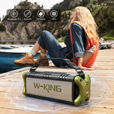 W-KING Bluetooth Speaker, 90W Peak 50W RMS Portable Speakers Bluetooth Wireless Loud, IPX6 Waterproof Outdoor Large Bluetooth Speaker Subwoofer/Bass Boost/DSP/40H Playtime/Stereo Pairing/Power Bank/TF W-KING