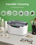 ByteRoll Ultrasonic Jewelry Cleaner, 24oz (700ml) Ultrasonic Cleaner with 48kHz High-Frequency, 5 Cleaning Modes, 304 Stainless Steel Tank, for Jewelry, Eyeglasses, Dentures, Coins, Watch Bands, Ring