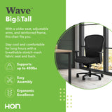 Heavy‑Duty Tilt Recline and Swivel Wheels, Desk and Computer Chair for Home Office, 450 lb. Capacity