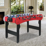 5ft Foosball Table，Mini Competition Soccer Table Game with All Accessories, Leg Levelers and Heavy-Duty Legs. Perfect for Home, Game Rooms, and Parties (Red)