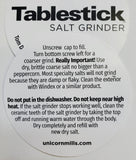 Tablestick Salt and Pepper Grinder Set