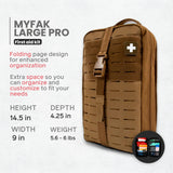 My Medic MyFAK Large Pro - Emergency First Aid Kit & Trauma Kit - Coyote