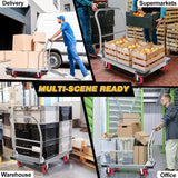 Heavy Duty Foldable Platform Truck - 2700LB Capacity Steel Push Cart