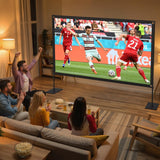 120inch Outdoor Projector Screen with Stand: 16:9 4K HD Portable Projector Screen Outdoor Indoor - Front/Rear Movie Screen with Carry Bag, Sandbag - Projection Screen for Backyard, Camping, Theater