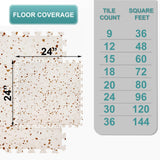 Sorbus 120 Sq. Ft. Wood Grain Floor Tiles Foam Mat EVA Interlocking Mats Tile 3/8-Inch Thick Flooring Wood Puzzle Exercise Mats w/Borders - Home Playroom Basement, Apartment, Trade Show, Baby, Dance