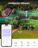ANTHBOT M9 Set: Robotic Lawnmower Without Boundary Cable Including NetRTK & 4G Service (1 Year), Quick Installation Without RTK Base Station, NetRTK & Dual Vision, 900 m² (max. 1200 m²), 45% Incline