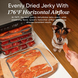 COSORI Food Dehydrator for Jerky, 176°F Temperature Control, 5 Stainless Steel Trays with 5.1 ft² Drying Space, 4 Presets, 48H Timer, for Dog Treats, Meat, Fruit, Veggies, Snacks, Bright-Silver