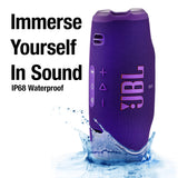 JBL Charge 6 Portable Bluetooth Speaker (Purple) | IP68 Waterproof, DustProof, and DropProof, Outdoor Wireless Audio |28Hrs Playtime + Travel Case Bundle