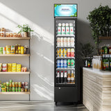 BODEGACOOLER Beverage Refrigerator and Cooler, 7.71 Cu. Ft Commercial Refrigerators for Drink, Beer, Tall Commercial Cooler