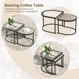 Grand patio 6-Piece Outdoor Furniture Set with Coffee Table, 7 Seats, Beige
