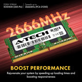 PC4-21300 (PC4-2666V) CL19 SODIMM 2Rx8 1.2V 260-Pin Non-ECC SO-DIMM Laptop Notebook RAM Memory Module