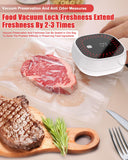 Beatish Electric Mason Jar Vacuum Sealer Kit - Auto-Stop with Digital Display, 60kPa Ultra Strong Suction for Wide/Regular Mouth Jars, Preserve Freshness 12X Longer (Includes 6 Lids & Bag Adapters)