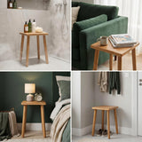 Pinyunxuan Solid Wood Square Stool, Wooden Shower Stool 30 * 30 * 43cm
