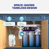 NU Aqua Tankless 7-Stage Reverse Osmosis System - Under Sink 600 GPD + LED
