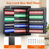 Broynix 213 Position Wall Mounted Key Lock Box, Key Cabinet with Drop Slot